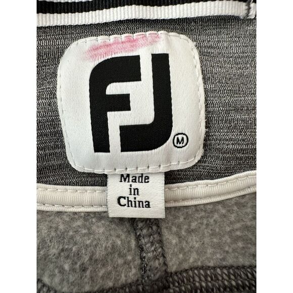 FJ‎ Footjoy Jacket Women Medium Gray Stretch Golf Zip Up Workout Athleisure - Picture 3 of 11